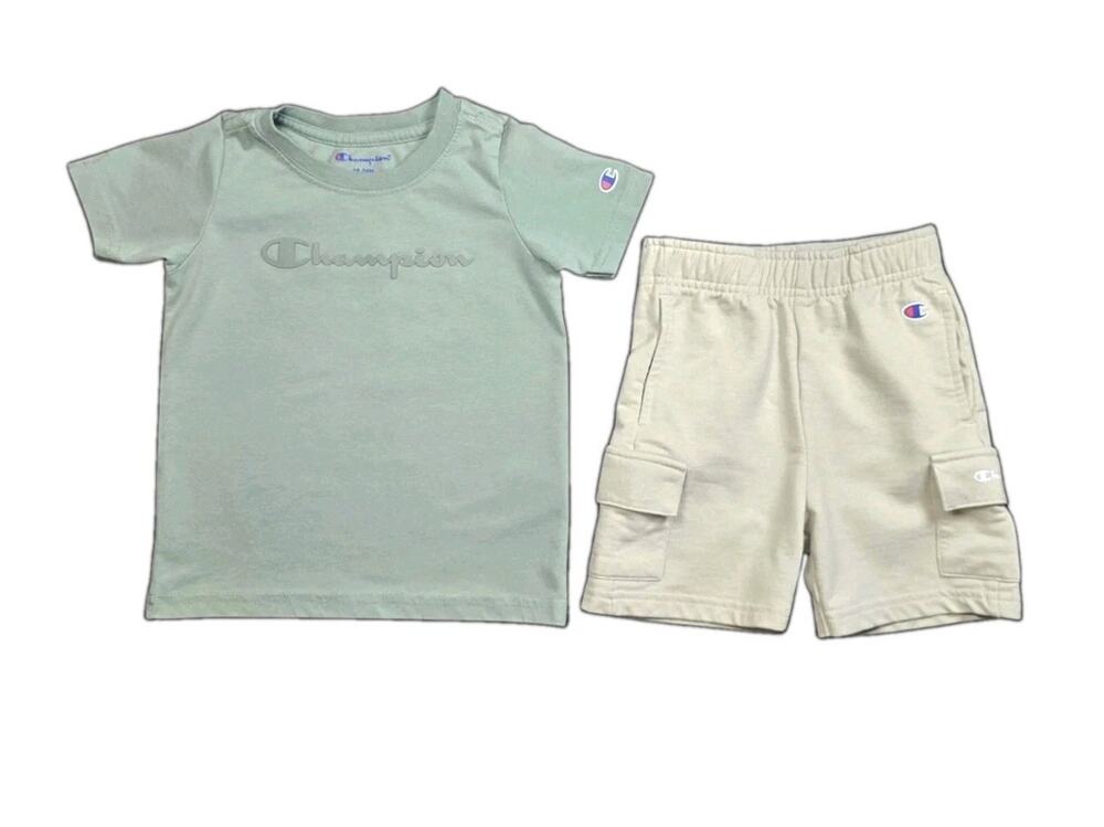 Champion Baby Boys Tee and Signature Short Set 18-24M